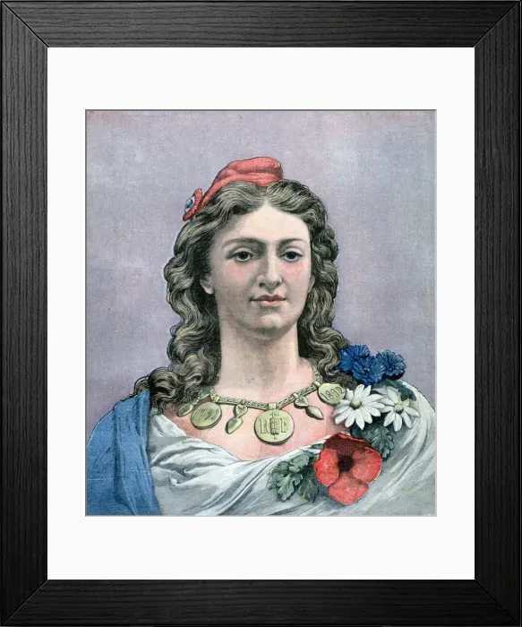 Framed Print : Republique, 1891. Artist: Jean-Charles Gauthier Framed Print : Republique, 1891. Artist: Jean-Charles Gauthier