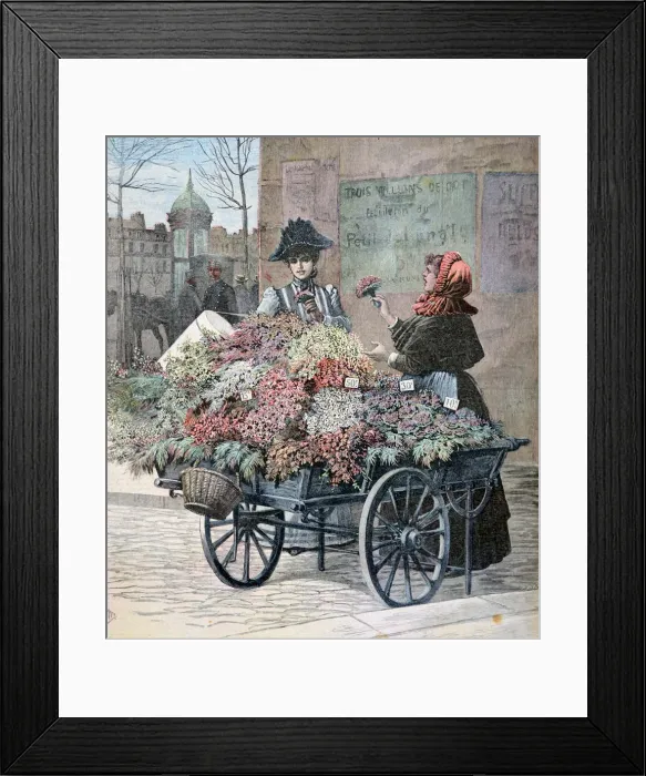 Framed Print : Spring in Paris, 1891. Artist: Henri Meyer Framed Print : Spring in Paris, 1891. Artist: Henri Meyer