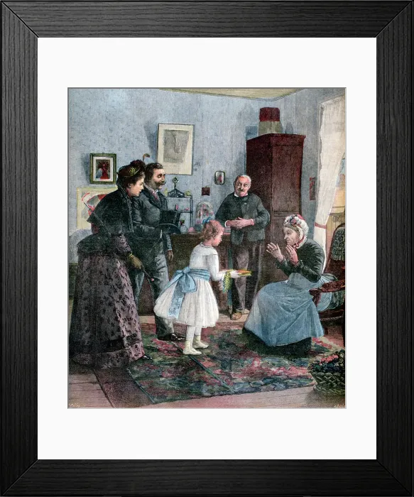 Framed Print : The First Laurels, 1891. Artist: Henri Cain Framed Print : The First Laurels, 1891. Artist: Henri Cain