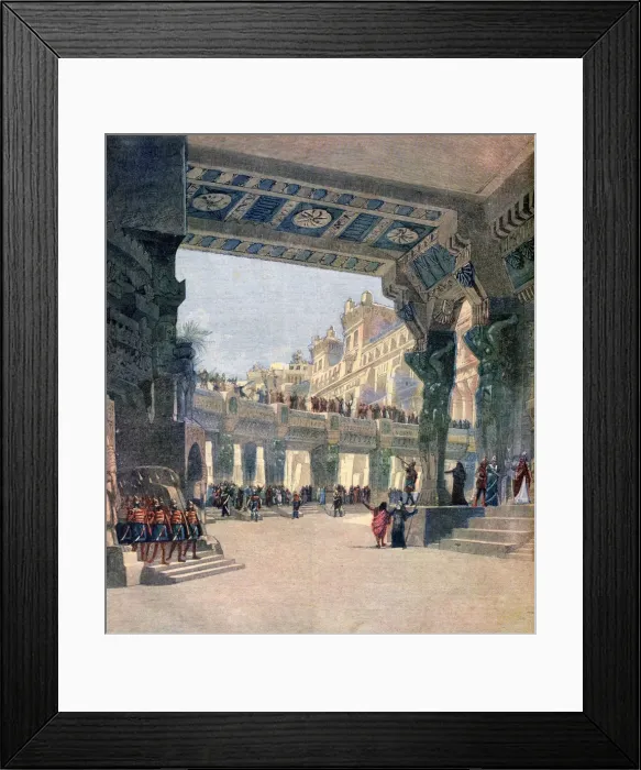 Framed Print : Scene two, act two, from the opera Le Mage, by Jules Massenet, 1891 Framed Print : Scene two, act two, from the opera Le Mage, by Jules Massenet, 1891