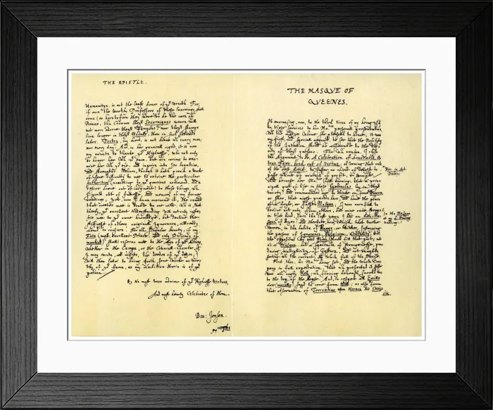Framed Print : The Masque of Queens... 2 February 1609.Artist: Ben Johnson Framed Print : The Masque of Queens... 2 February 1609.Artist: Ben Johnson