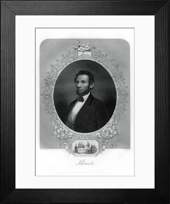 Framed Print : President Abraham Lincoln, American politician, 1862-1867. Artist: JC McRae Framed Print : President Abraham Lincoln, American politician, 1862-1867. Artist: JC McRae