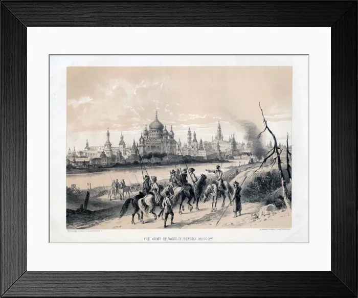Framed Print : The Army of Vassily before Moscow, 19th century Framed Print : The Army of Vassily before Moscow, 19th century
