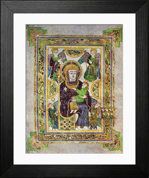 Framed Print : The Virgin And Child, c800 AD, (20th century) Framed Print : The Virgin And Child, c800 AD, (20th century)