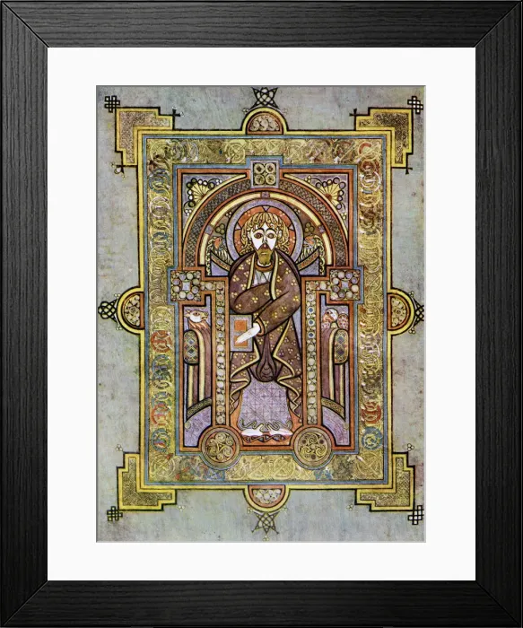 Framed Print : Portrait of St Matthew, 800 AD, (20th century) Framed Print : Portrait of St Matthew, 800 AD, (20th century)