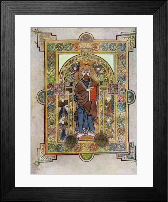 Framed Print : Portrait of St Mark or St Luke, 800 AD, (20th century) Framed Print : Portrait of St Mark or St Luke, 800 AD, (20th century)