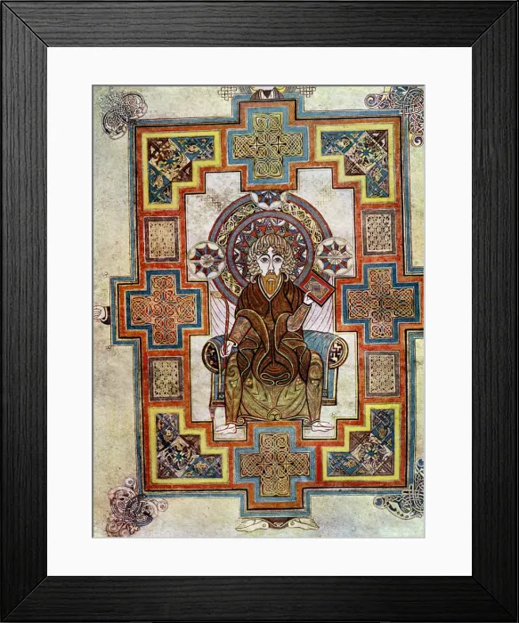 Framed Print : Portrait of St John, 800 AD, (20th century) Framed Print : Portrait of St John, 800 AD, (20th century)