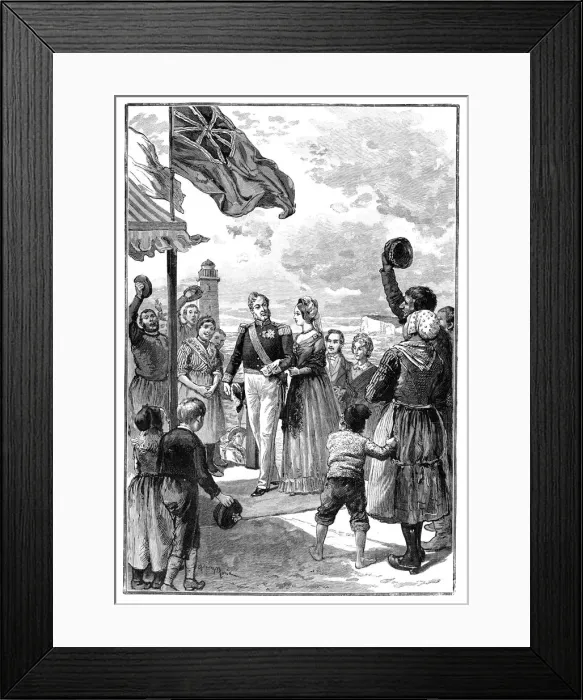 Framed Print : The Queens Visit to France, 19th century, (1900) Framed Print : The Queens Visit to France, 19th century, (1900)