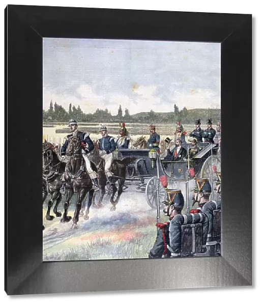 Arrival of the president of the republic, military review, 14th July 1891. Artist: Henri Meyer