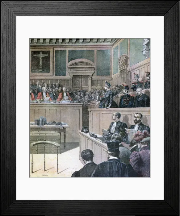 Framed Print : The Gouffe case, 1890. Artist: Henri Meyer Framed Print : The Gouffe case, 1890. Artist: Henri Meyer