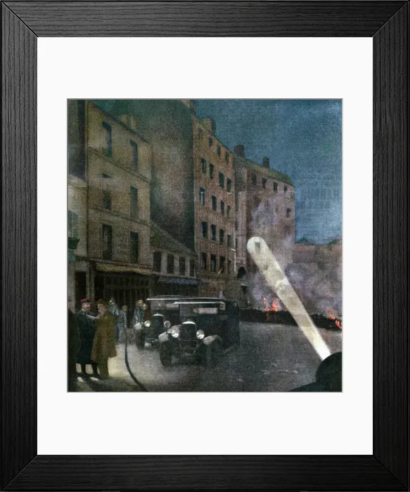 Framed Print : Riot on Rue Nationale, Paris, 1934 Framed Print : Riot on Rue Nationale, Paris, 1934