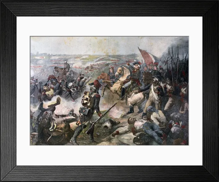 Framed Print : Battle of Fleurus, 26th June 1794, (1892). Artist: Jean-Baptiste Mauzaisse Framed Print : Battle of Fleurus, 26th June 1794, (1892). Artist: Jean-Baptiste Mauzaisse