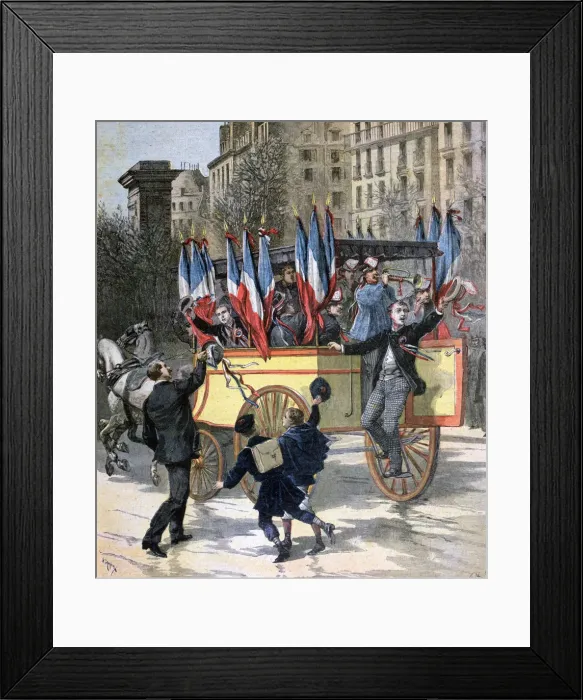 Framed Print : The Conscripts of 1892, (1892). Artist: Henri Meyer Framed Print : The Conscripts of 1892, (1892). Artist: Henri Meyer