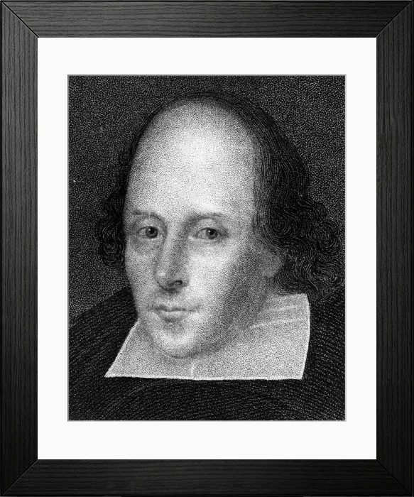 Framed Print : William Shakespeare, English poet and playwright. Artist: J Cochran Framed Print : William Shakespeare, English poet and playwright. Artist: J Cochran