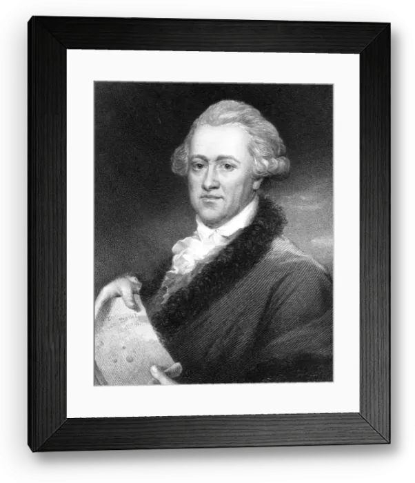 Framed Print : Sir William Herschel, German-born British astronomer. Artist: E Scriven Framed Print : Sir William Herschel, German-born British astronomer. Artist: E Scriven