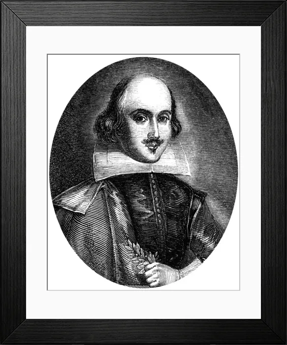 Framed Print : William Shakespeare, English poet and playwright. Artist: WT Green Framed Print : William Shakespeare, English poet and playwright. Artist: WT Green