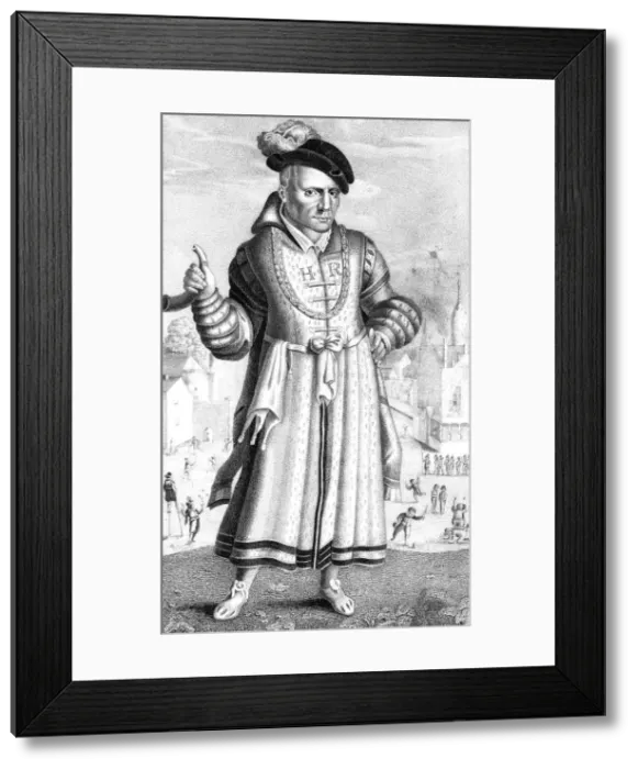 Framed Print : William Sommers, court jester of Henry VIII, (1825) Framed Print : William Sommers, court jester of Henry VIII, (1825)