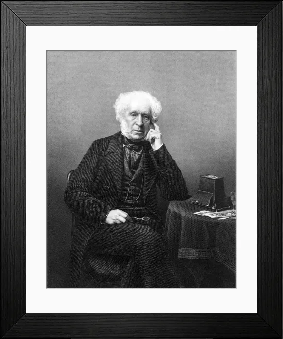 Framed Print : Sir David Brewster, 19th century Scottish scientist, inventor and writer. Artist: DJ Pound Framed Print : Sir David Brewster, 19th century Scottish scientist, inventor and writer. Artist: DJ Pound
