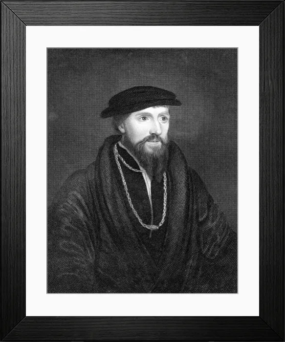 Framed Print : Sir Anthony Denny, courtier of Henry VII. Artist: WT Mote Framed Print : Sir Anthony Denny, courtier of Henry VII. Artist: WT Mote