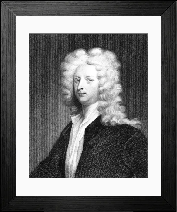 Framed Print : Joseph Addison, English politician and writer. Artist: J Thornson Framed Print : Joseph Addison, English politician and writer. Artist: J Thornson
