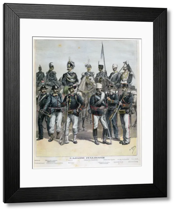 Framed Print : The Italian Army, 1892. Artist: Henri Meyer Framed Print : The Italian Army, 1892. Artist: Henri Meyer