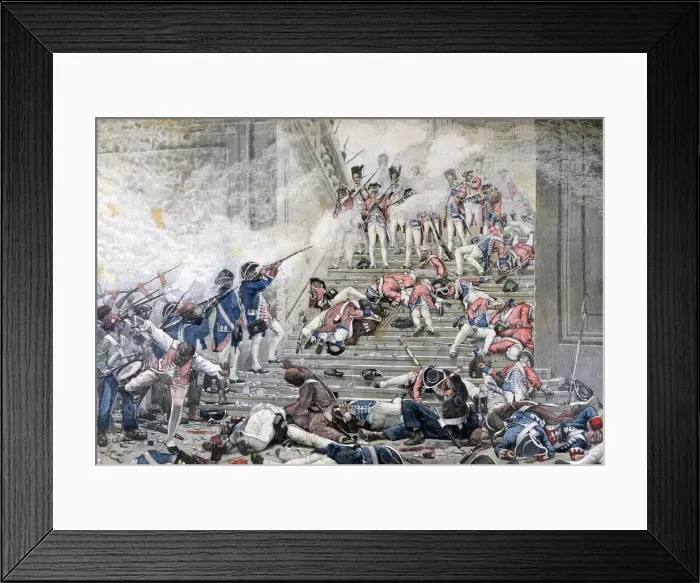 Framed Print : Taking of the Tuileries, 10th August 1792, (1892). Artist: Henri Paul Motte Framed Print : Taking of the Tuileries, 10th August 1792, (1892). Artist: Henri Paul Motte