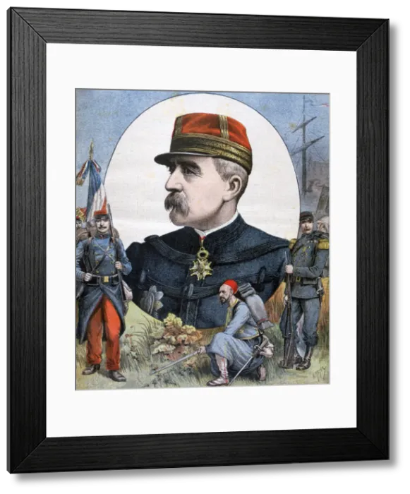 Framed Print : General Jacques Duchesne, commander of the French expeditionary force to Madagascar, 1894. Artist: Henri Meyer Framed Print : General Jacques Duchesne, commander of the French expeditionary force to Madagascar, 1894. Artist: Henri Meyer