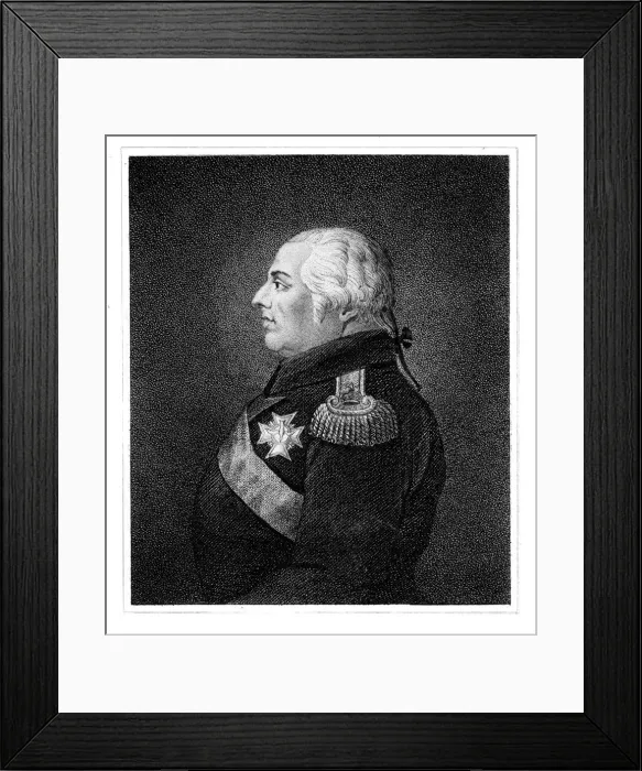 Framed Print : Louis XVIII, King of France Framed Print : Louis XVIII, King of France