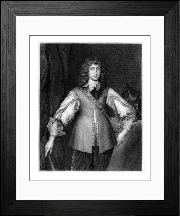Framed Print : Prince Rupert, Royalist cavalry commander of the English Civil War, (19th century). Artist: J Cochran Framed Print : Prince Rupert, Royalist cavalry commander of the English Civil War, (19th century). Artist: J Cochran