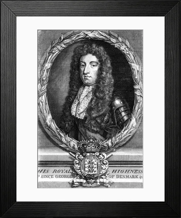 Framed Print : George of Denmark, Prince Consort of Queen Anne of Great Britain. Artist: N Parr