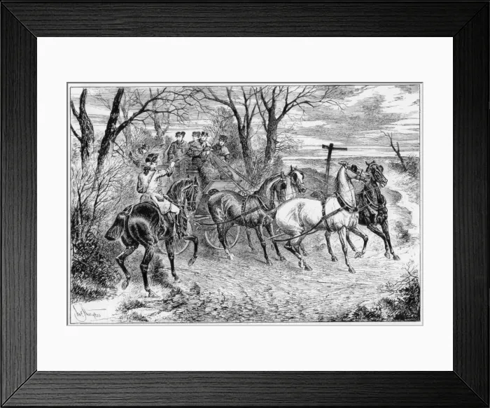 Framed Print : A Knight of the Road, 1881. Artist: John Sturgess Framed Print : A Knight of the Road, 1881. Artist: John Sturgess