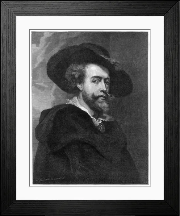 Framed Print : Peter Paul Rubens, Flemish painter, 1877. Artist: William Biscombe Gardner Framed Print : Peter Paul Rubens, Flemish painter, 1877. Artist: William Biscombe Gardner