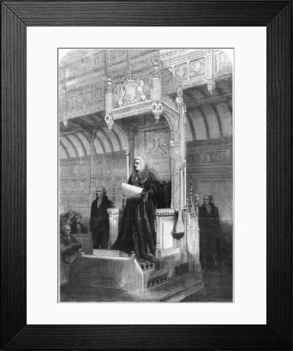 Framed Print : John Evelyn Denison, Speaker of the House of Commons, 1857 Framed Print : John Evelyn Denison, Speaker of the House of Commons, 1857