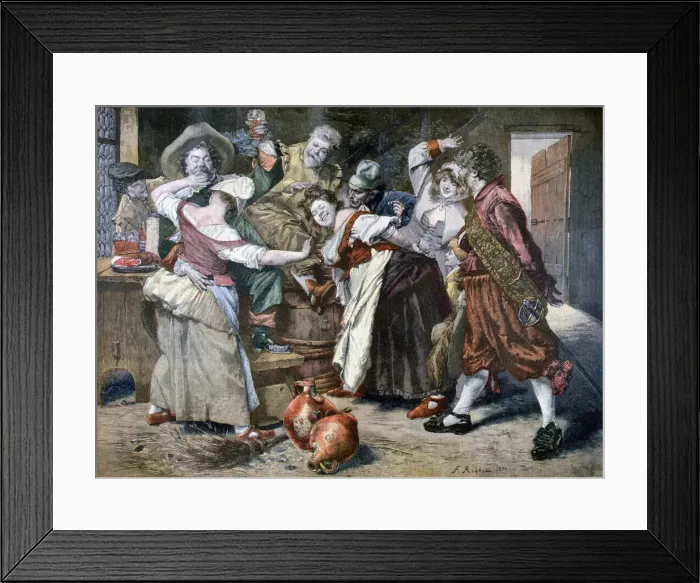 Framed Print : The Hot Hand, 1894. Artist: Ferdinand Roybet Framed Print : The Hot Hand, 1894. Artist: Ferdinand Roybet