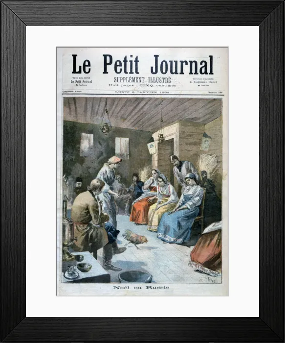 Framed Print : Christmas in Russia, 1893 (1894). Artist: Oswaldo Tofani Framed Print : Christmas in Russia, 1893 (1894). Artist: Oswaldo Tofani
