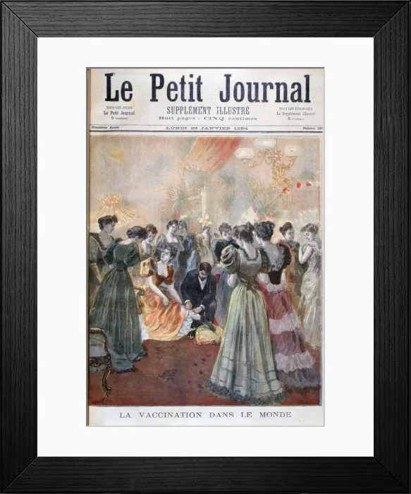 Framed Print : Vaccination against smallpox, Paris, 1894. Artist: Oswaldo Tofani Framed Print : Vaccination against smallpox, Paris, 1894. Artist: Oswaldo Tofani