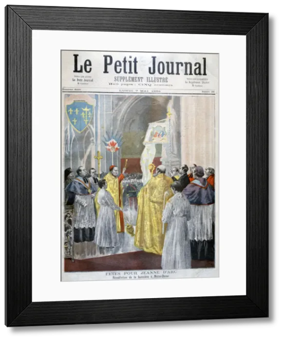 Framed Print : Service commemorating Joan of Arc, Notre Dame, Paris, 1894. Artist: Oswaldo Tofani Framed Print : Service commemorating Joan of Arc, Notre Dame, Paris, 1894. Artist: Oswaldo Tofani