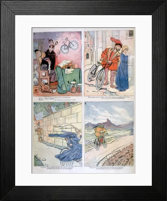 Framed Print : Caricatures from the legend of Faust, 1894 Framed Print : Caricatures from the legend of Faust, 1894