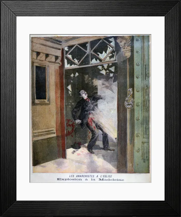Framed Print : Death of the anarchist Jean Pauwels in the Church of la Madeleine, Paris, 1894 Framed Print : Death of the anarchist Jean Pauwels in the Church of la Madeleine, Paris, 1894