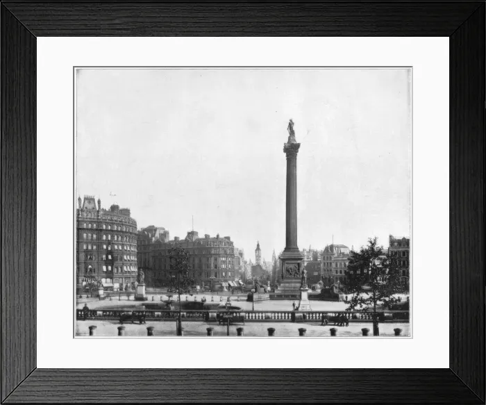 Framed Print : Trafalgar Square, London, late 19th century. Artist: John L Stoddard Framed Print : Trafalgar Square, London, late 19th century. Artist: John L Stoddard