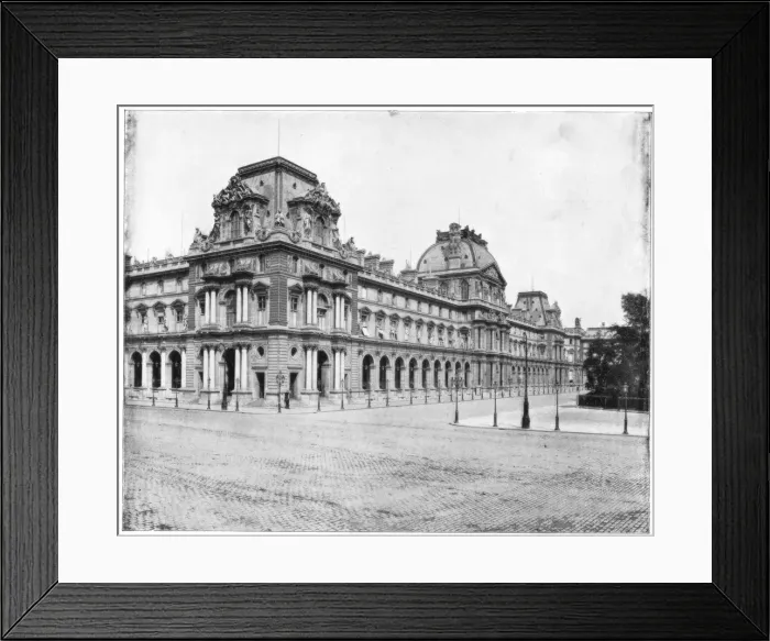 Framed Print : The Louvre, Paris, late 19th century. Artist: John L Stoddard Framed Print : The Louvre, Paris, late 19th century. Artist: John L Stoddard