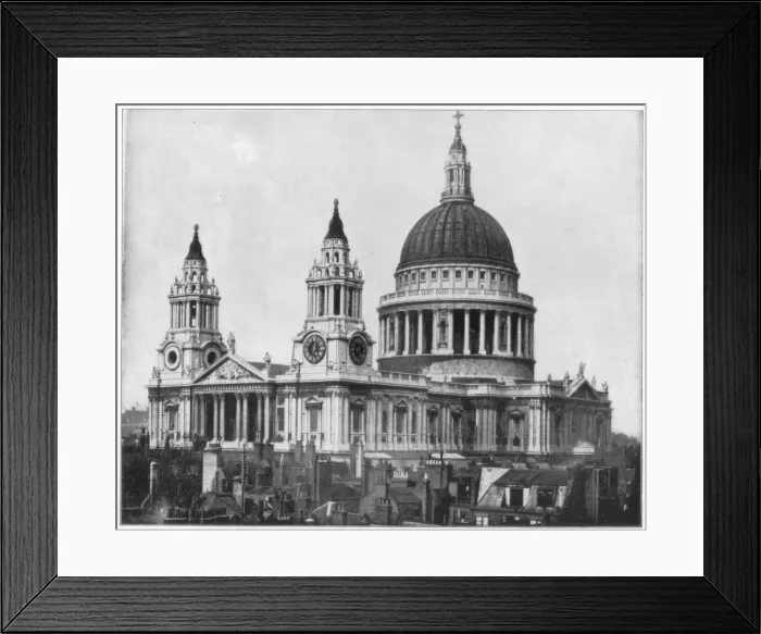 Framed Print : St Pauls Cathedral, London, late 19th century. Artist: John L Stoddard Framed Print : St Pauls Cathedral, London, late 19th century. Artist: John L Stoddard