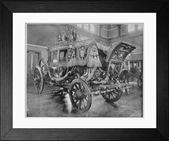 Framed Print : Napoleons carriage, Versailles, (late 19th century). Artist: John L Stoddard Framed Print : Napoleons carriage, Versailles, (late 19th century). Artist: John L Stoddard
