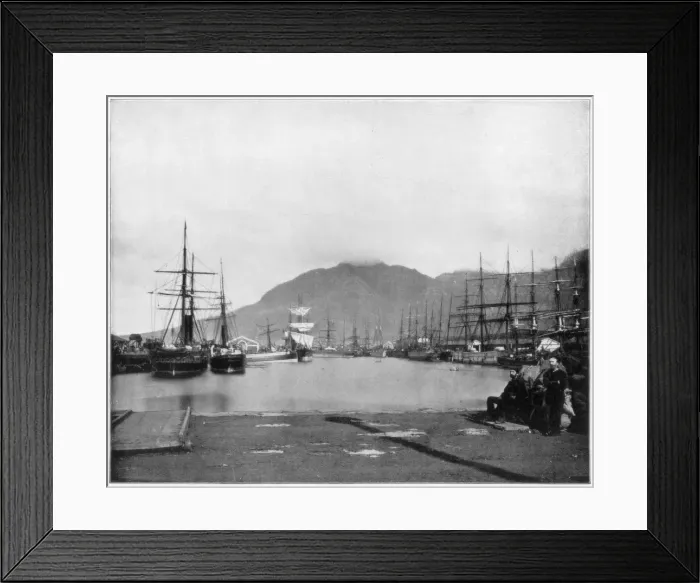 Framed Print : Cape Town, South Africa, late 19th century. Artist: John L Stoddard Framed Print : Cape Town, South Africa, late 19th century. Artist: John L Stoddard