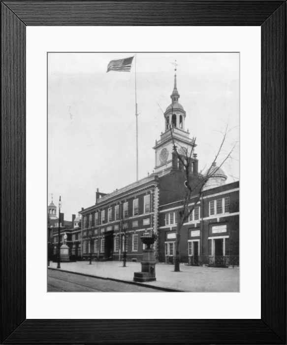 Framed Print : Independence Hall, Philadelphia, USA, late 19th century. Artist: John L Stoddard Framed Print : Independence Hall, Philadelphia, USA, late 19th century. Artist: John L Stoddard
