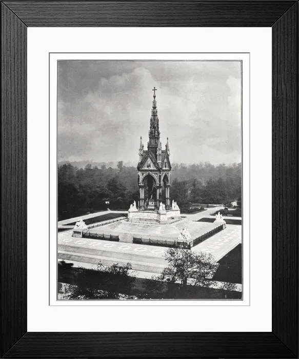 Framed Print : The Albert Memorial, London, 1901. Artist: Pawson & Brailsford Framed Print : The Albert Memorial, London, 1901. Artist: Pawson & Brailsford