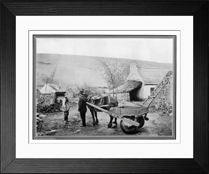 Framed Print : Old Irish Low-Back Car, 1901. Artist: R Welsh Framed Print : Old Irish Low-Back Car, 1901. Artist: R Welsh