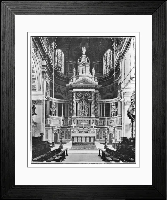 Framed Print : The Reredos in St Pauls Cathedral, 1901 Framed Print : The Reredos in St Pauls Cathedral, 1901