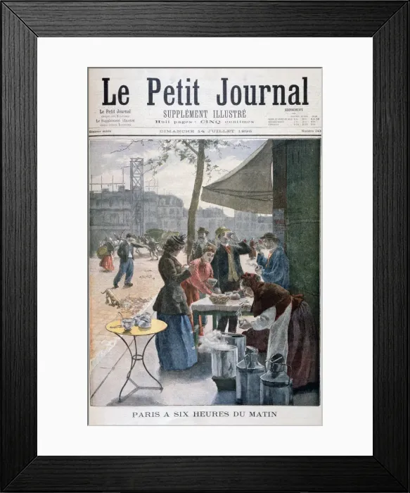 Framed Print : Paris at six o clock in the morning, 1895 Framed Print : Paris at six o clock in the morning, 1895