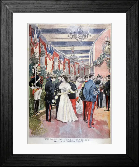 Framed Print : Ball celebrating a century of the polytechnic school, Trocadero, Paris, 1894 Framed Print : Ball celebrating a century of the polytechnic school, Trocadero, Paris, 1894